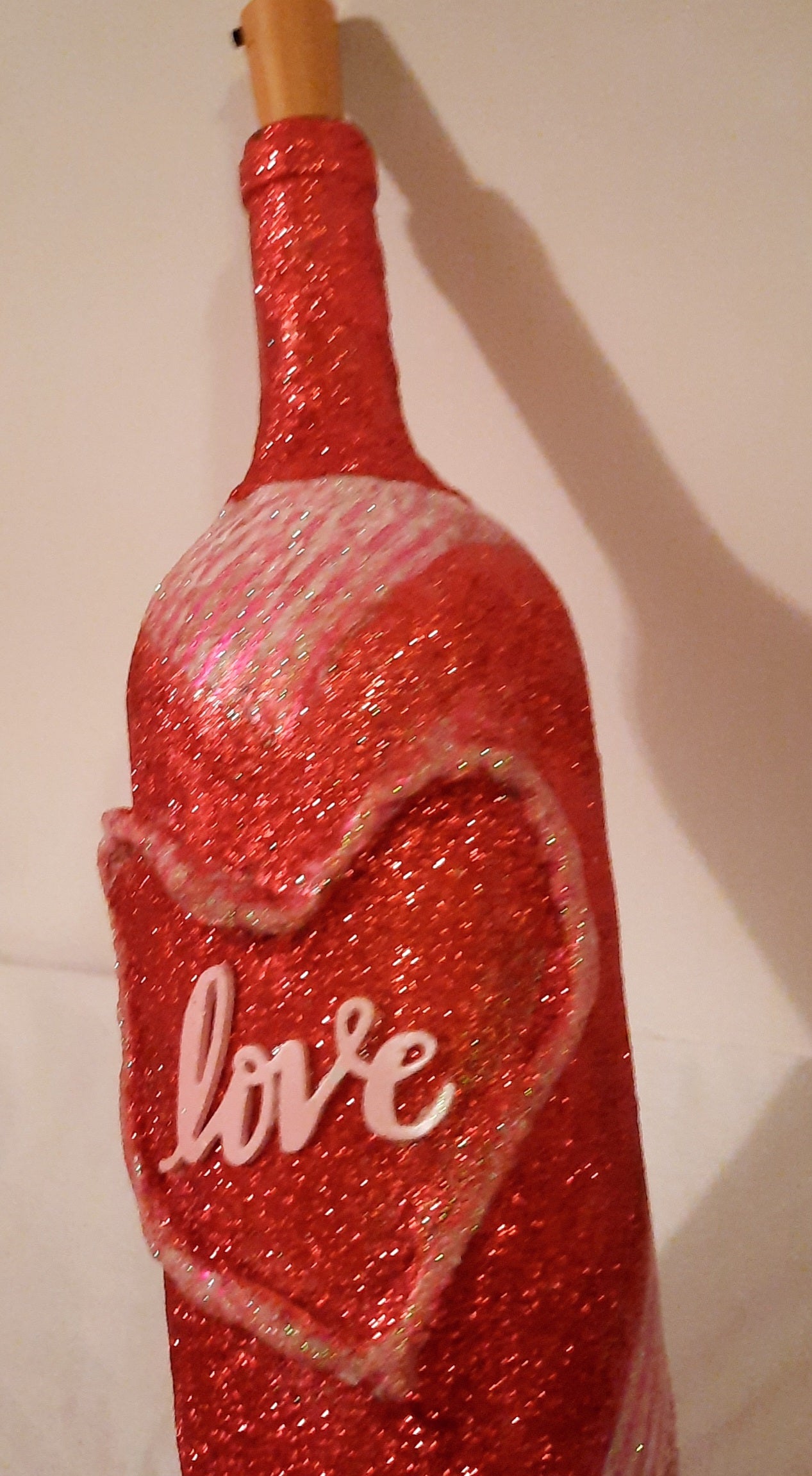 Extra large Love candy cane bottle
