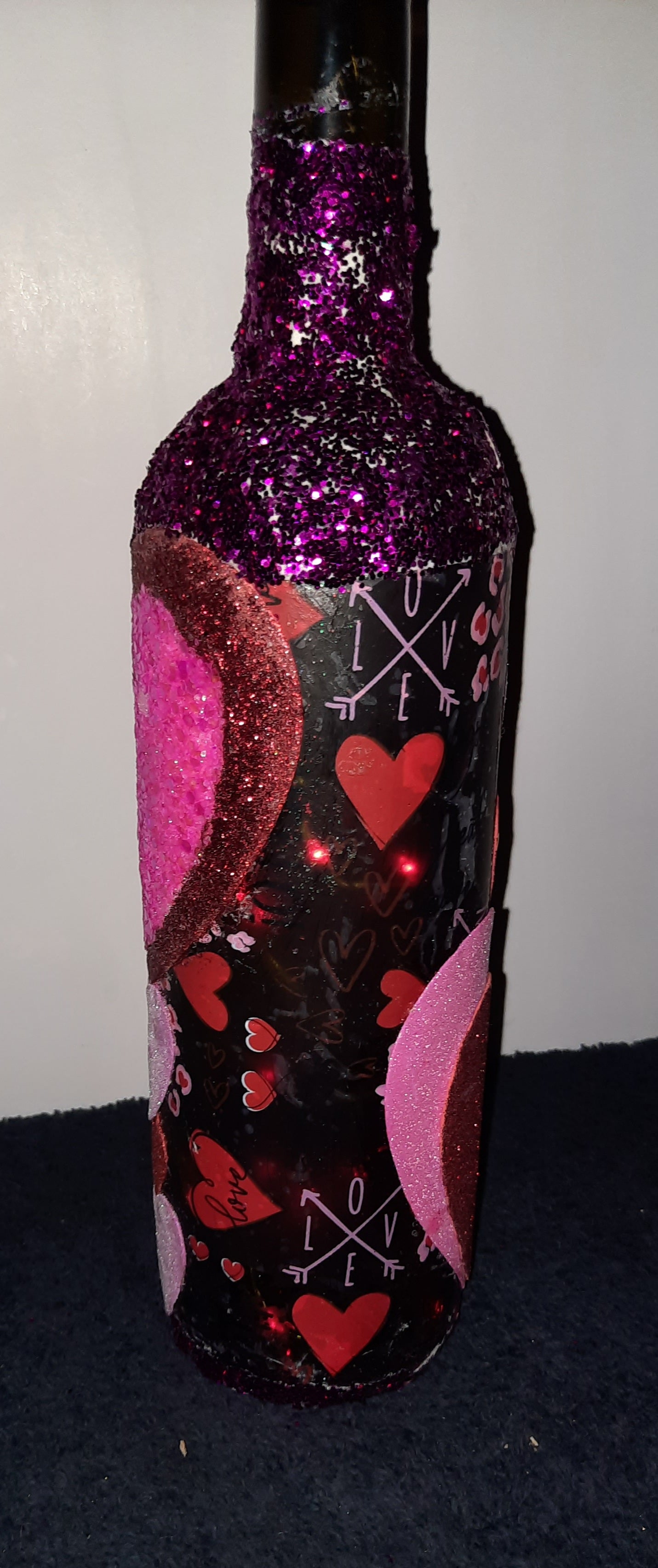 Decorative Wine Bottles for Valentine's Day