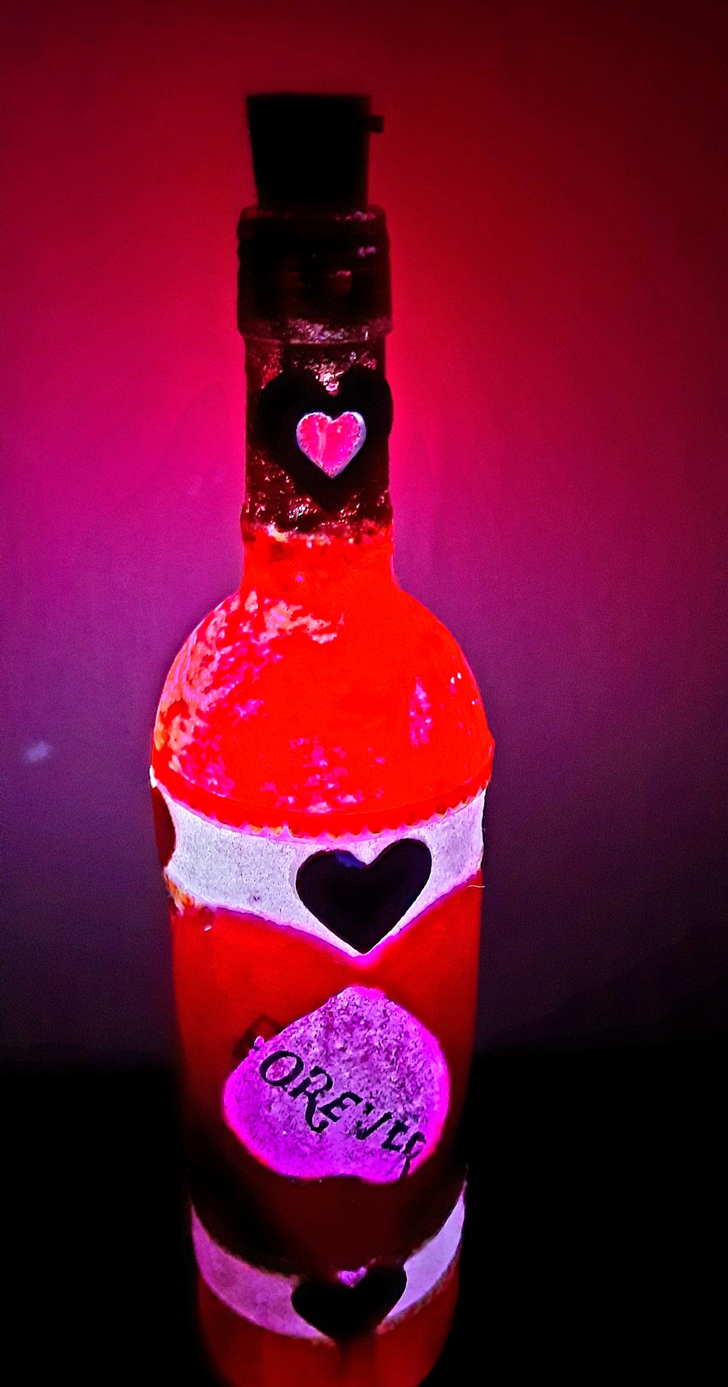 Decorative Wine Bottles for Valentine's Day