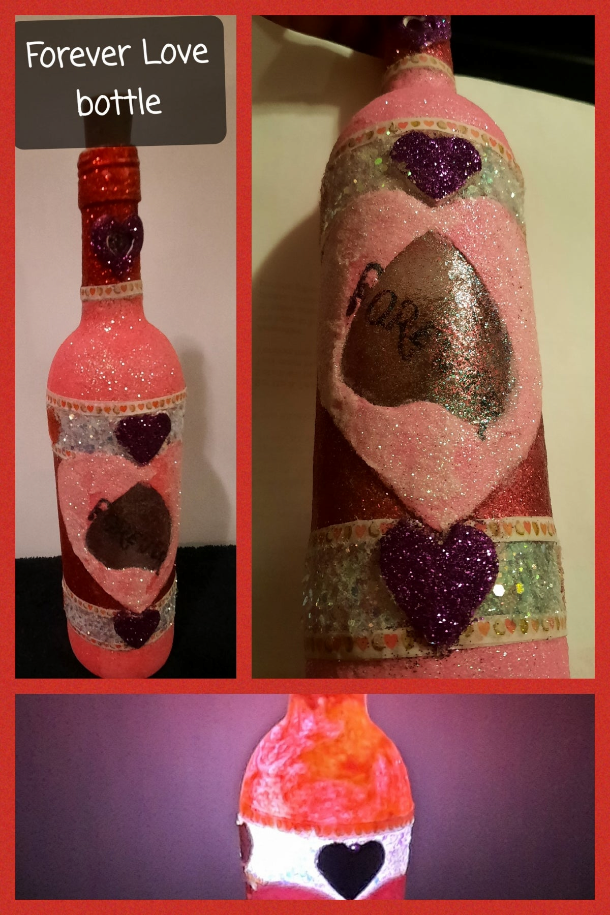 Decorative Wine Bottles for Valentine's Day
