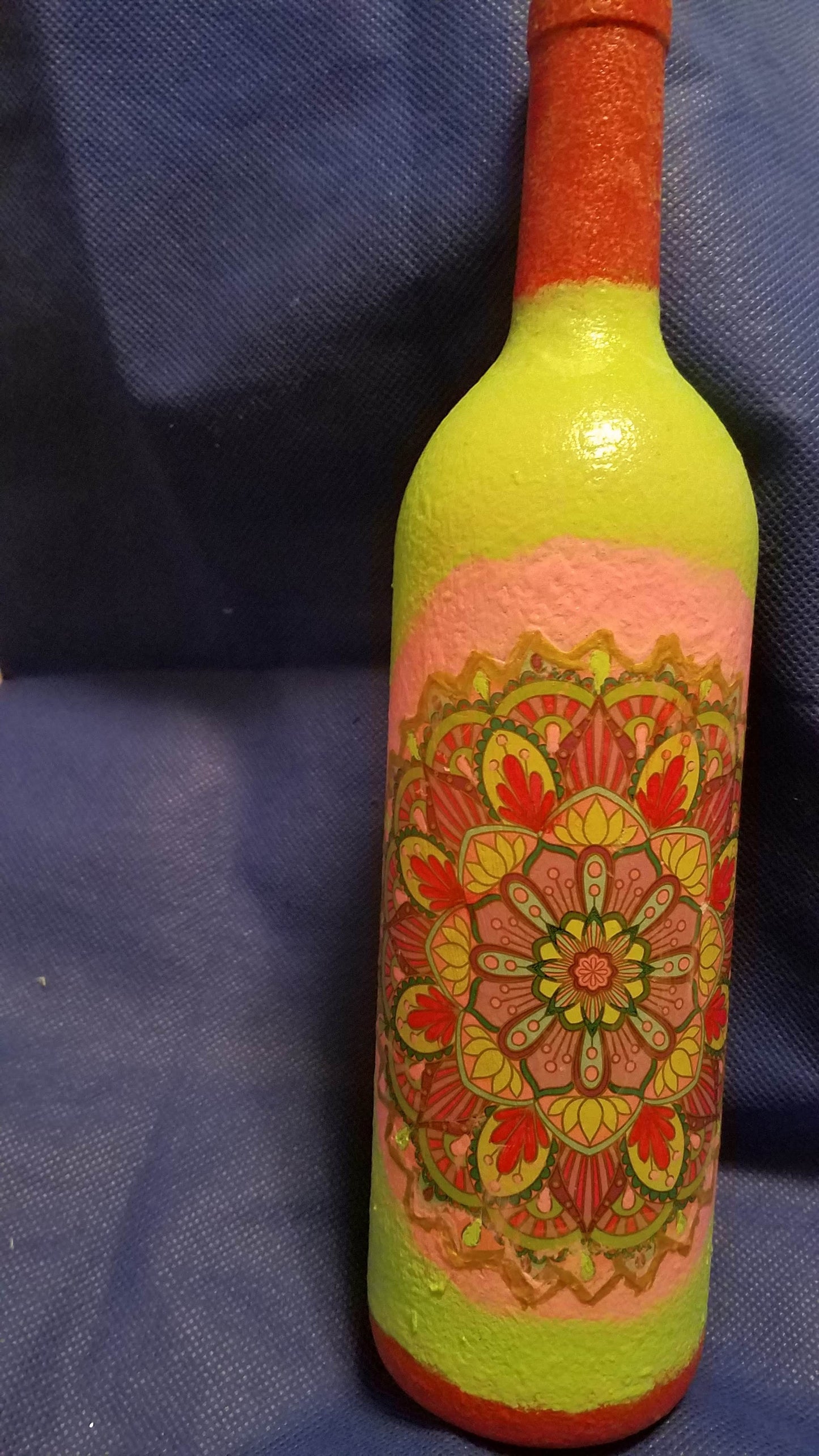 One of a kind battery operated decorative bottles
