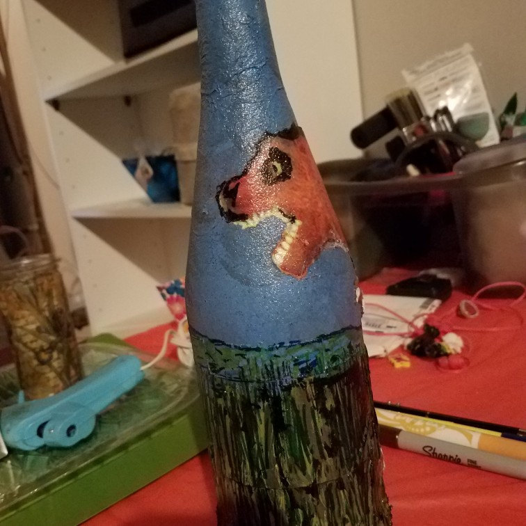 One of a kind battery operated decorative bottles