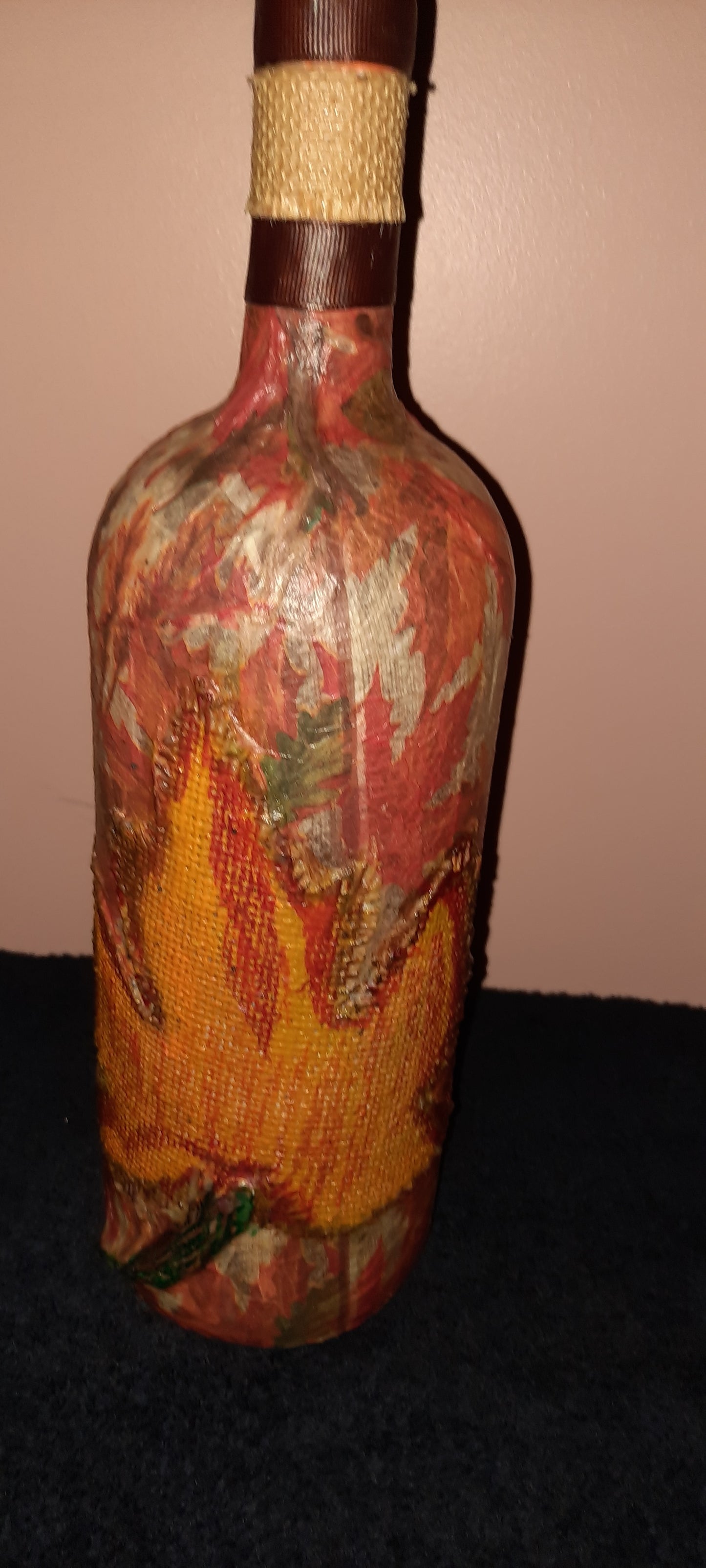 One of a kind battery operated decorative bottles