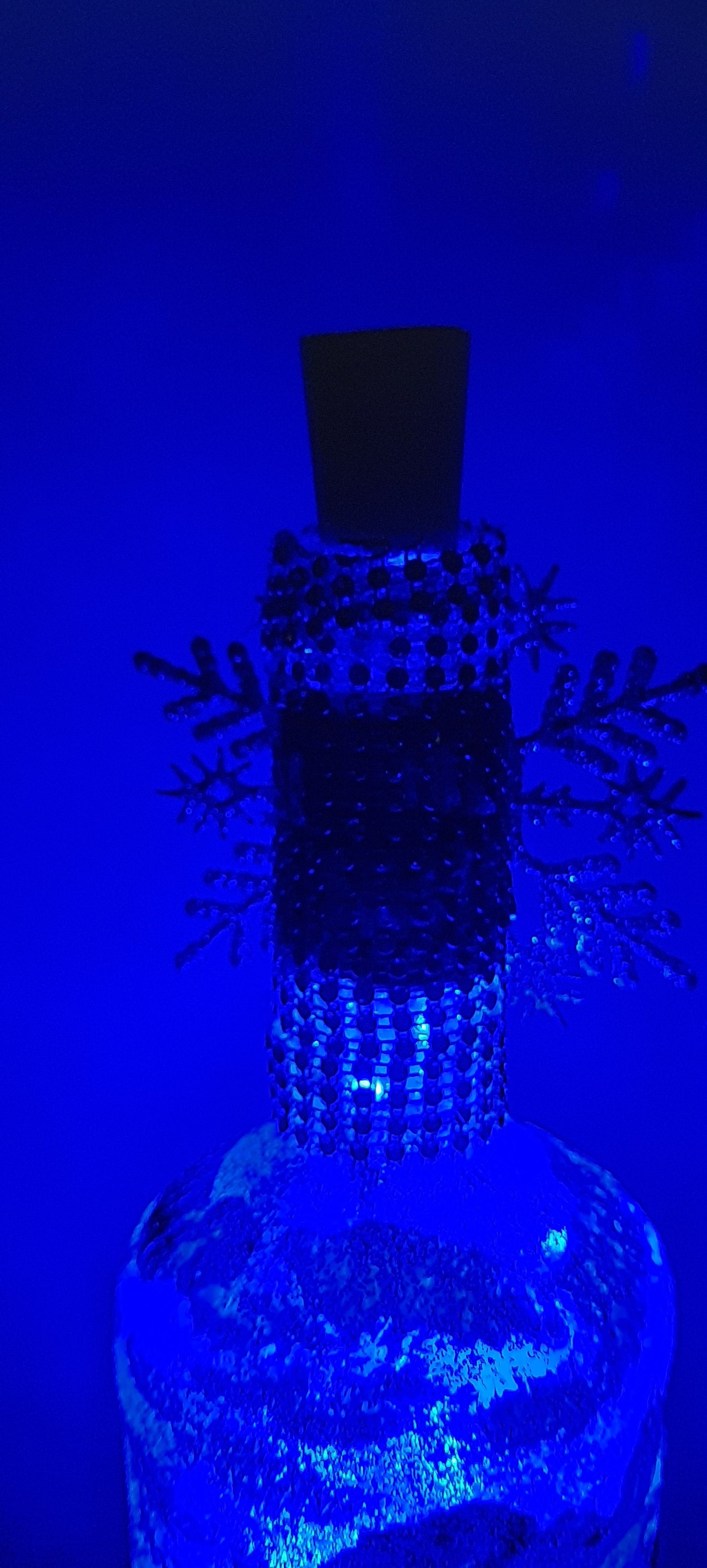One of a kind battery operated decorative bottles