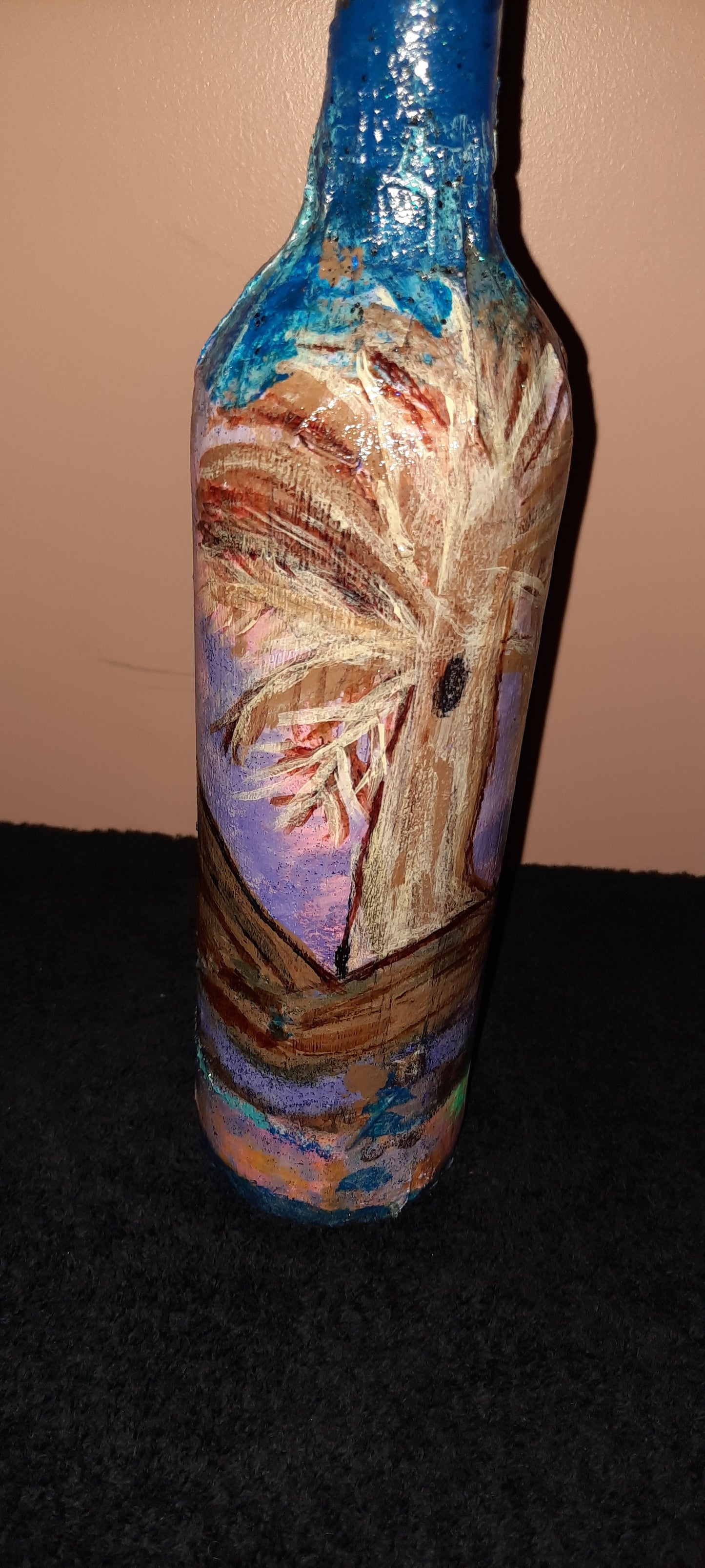 One of a kind battery operated decorative bottles
