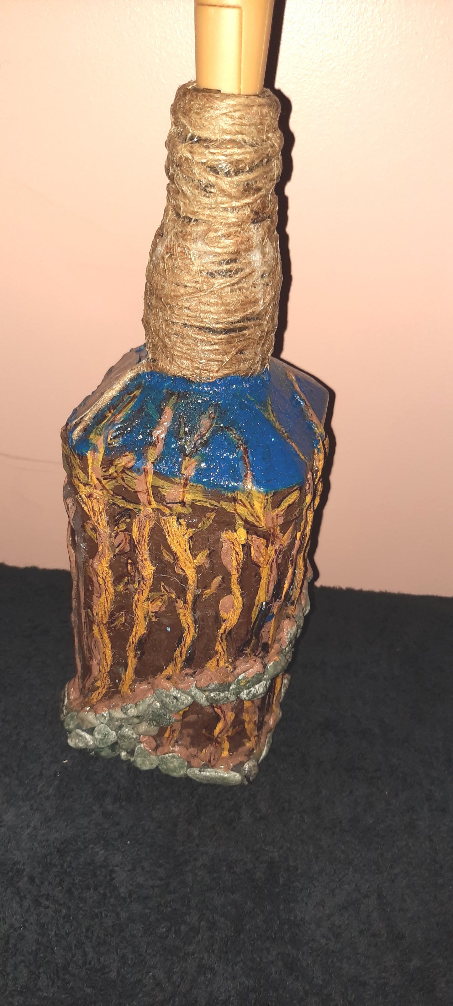 One of a kind battery operated decorative bottles