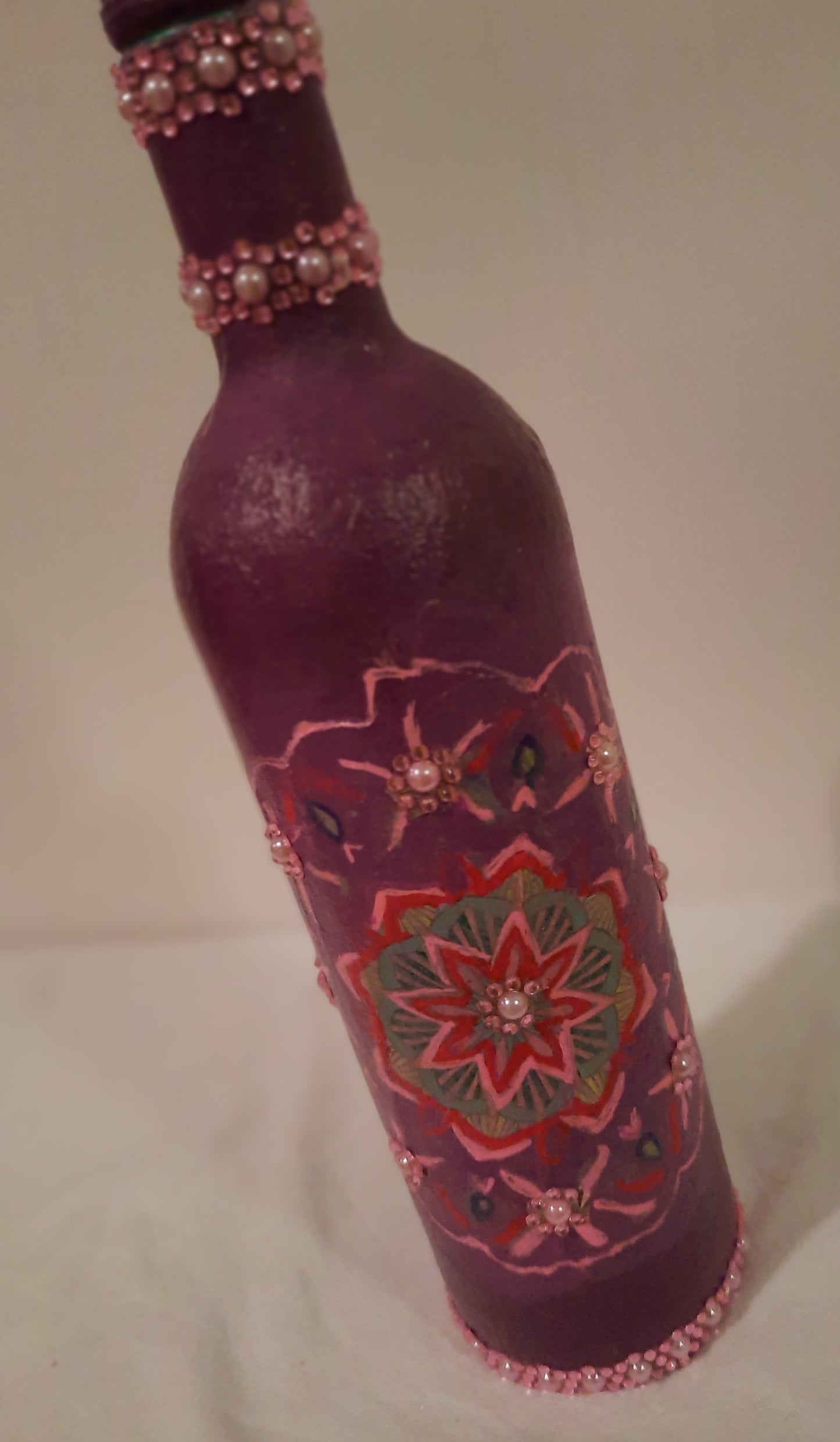 One of a kind battery operated decorative bottles