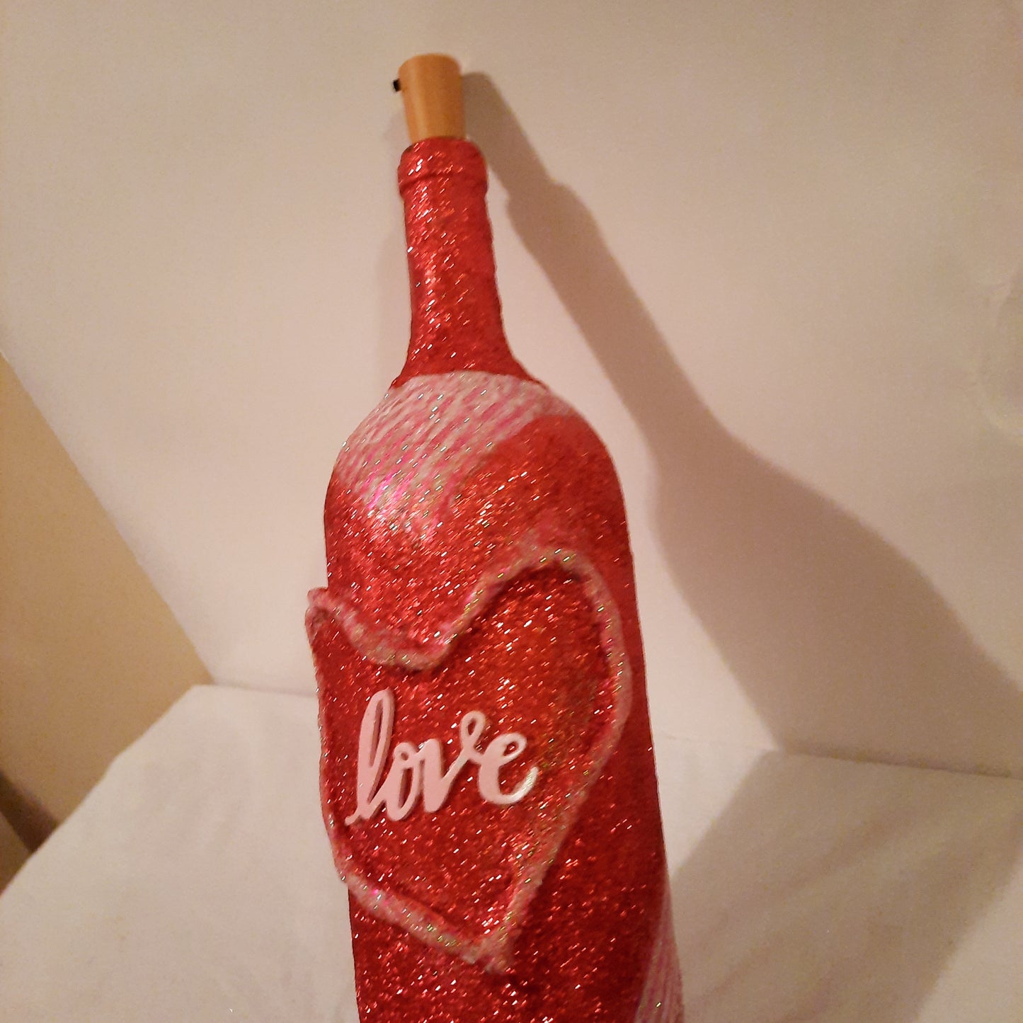One of a kind battery operated decorative bottles