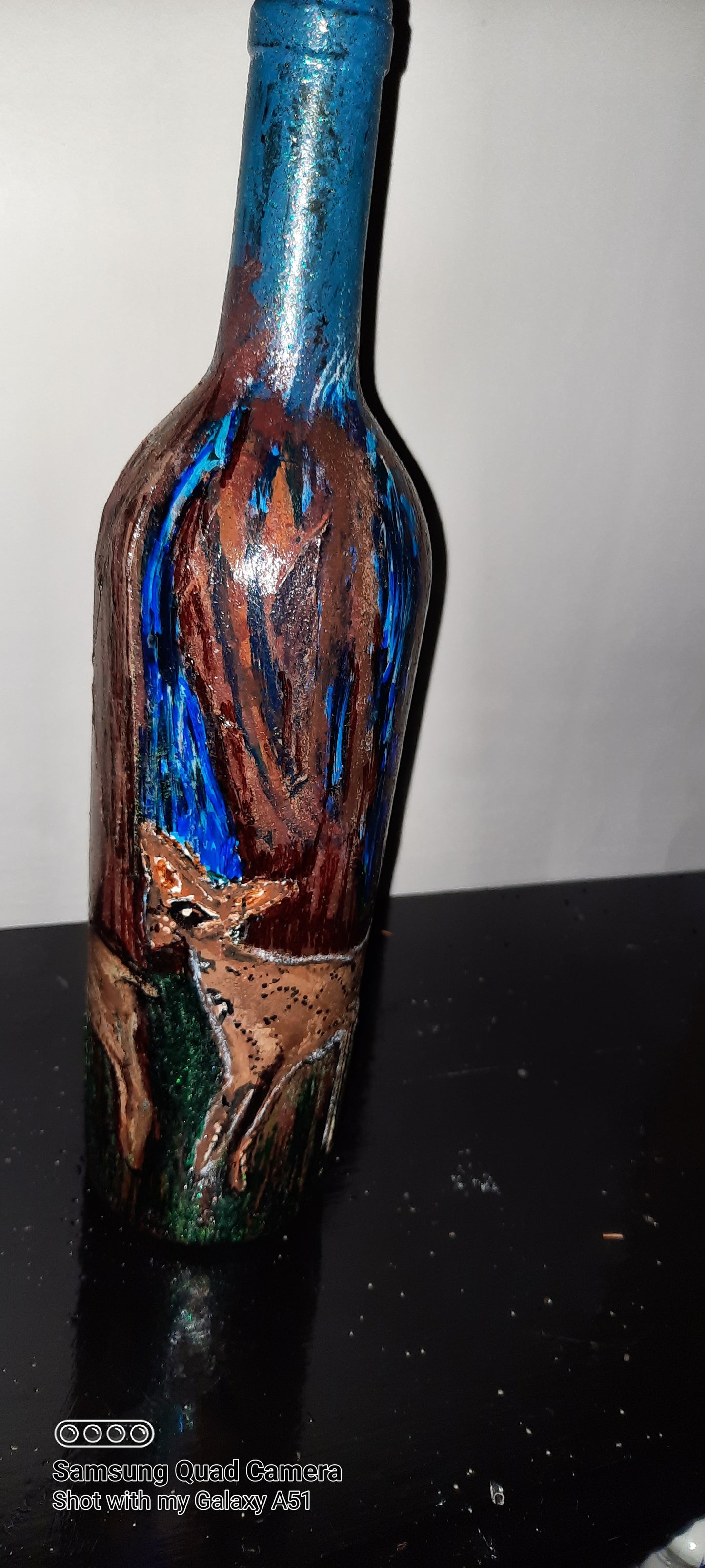 One of a kind battery operated decorative bottles