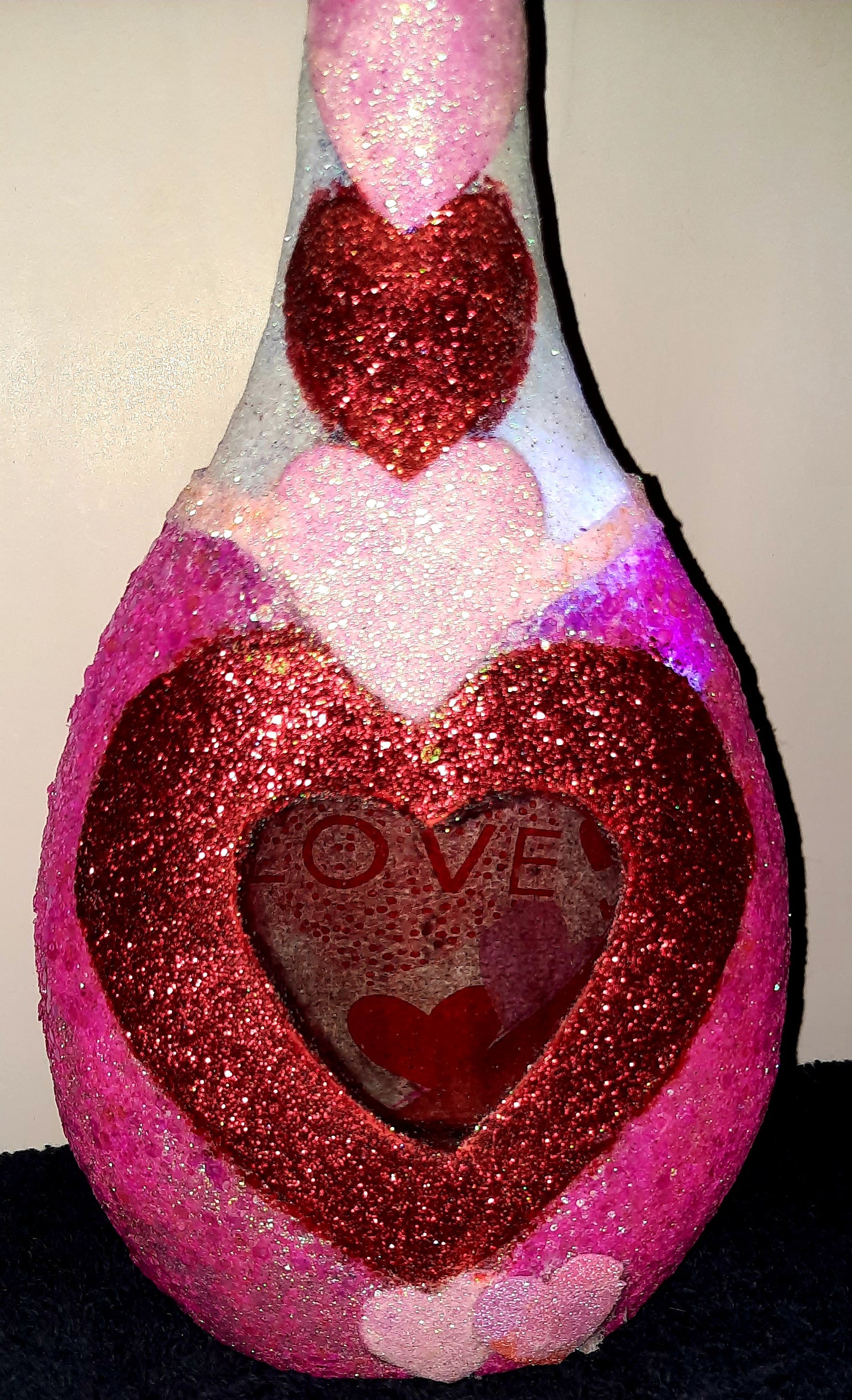 One of a kind battery operated decorative bottles