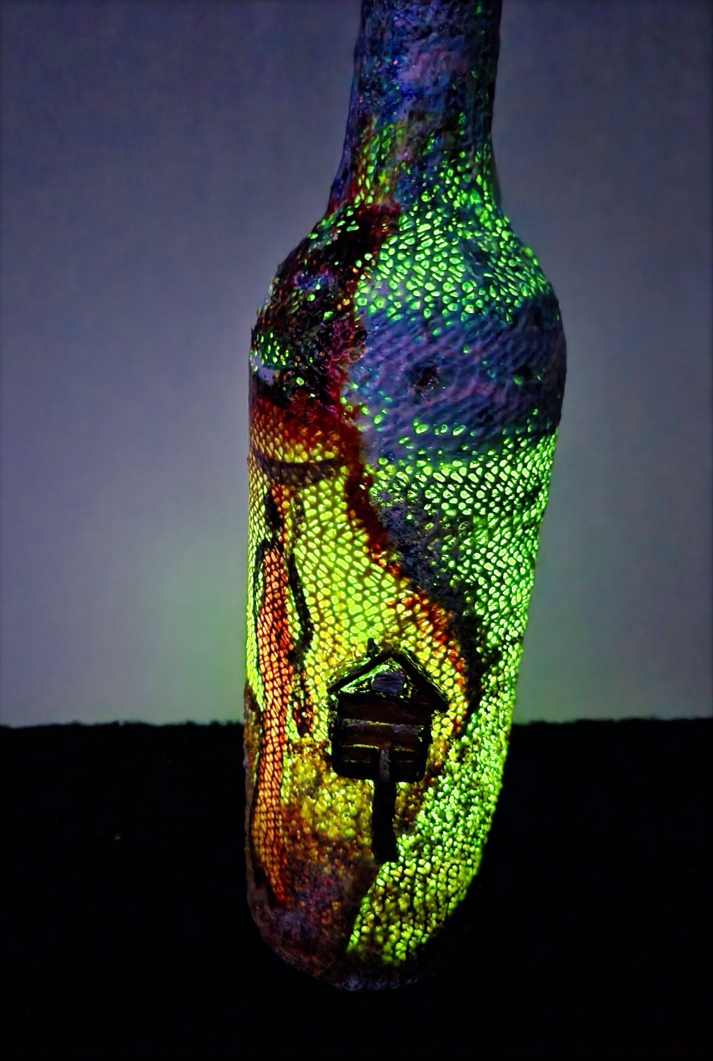 One of a kind battery operated decorative bottles