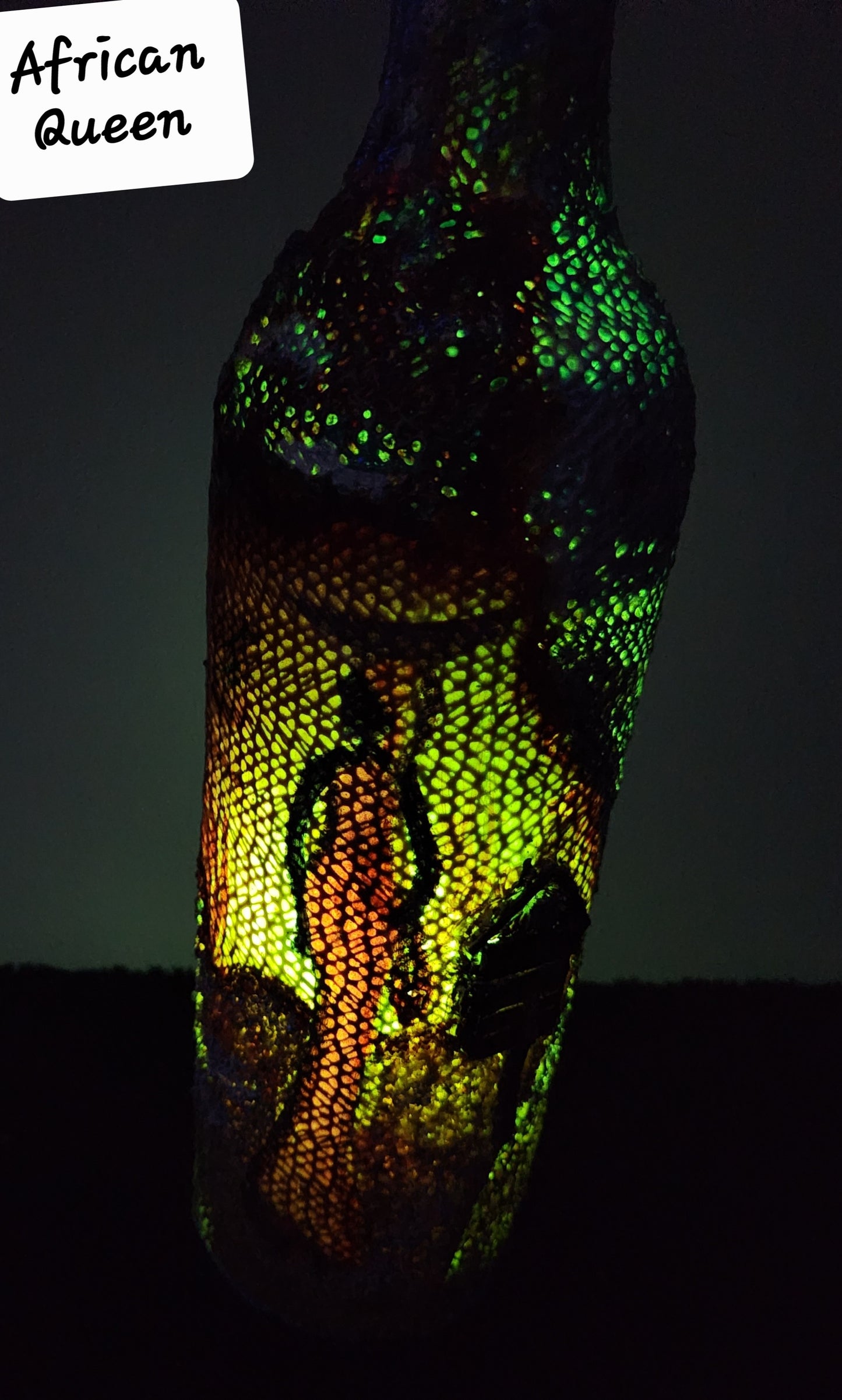 One of a kind battery operated decorative bottles