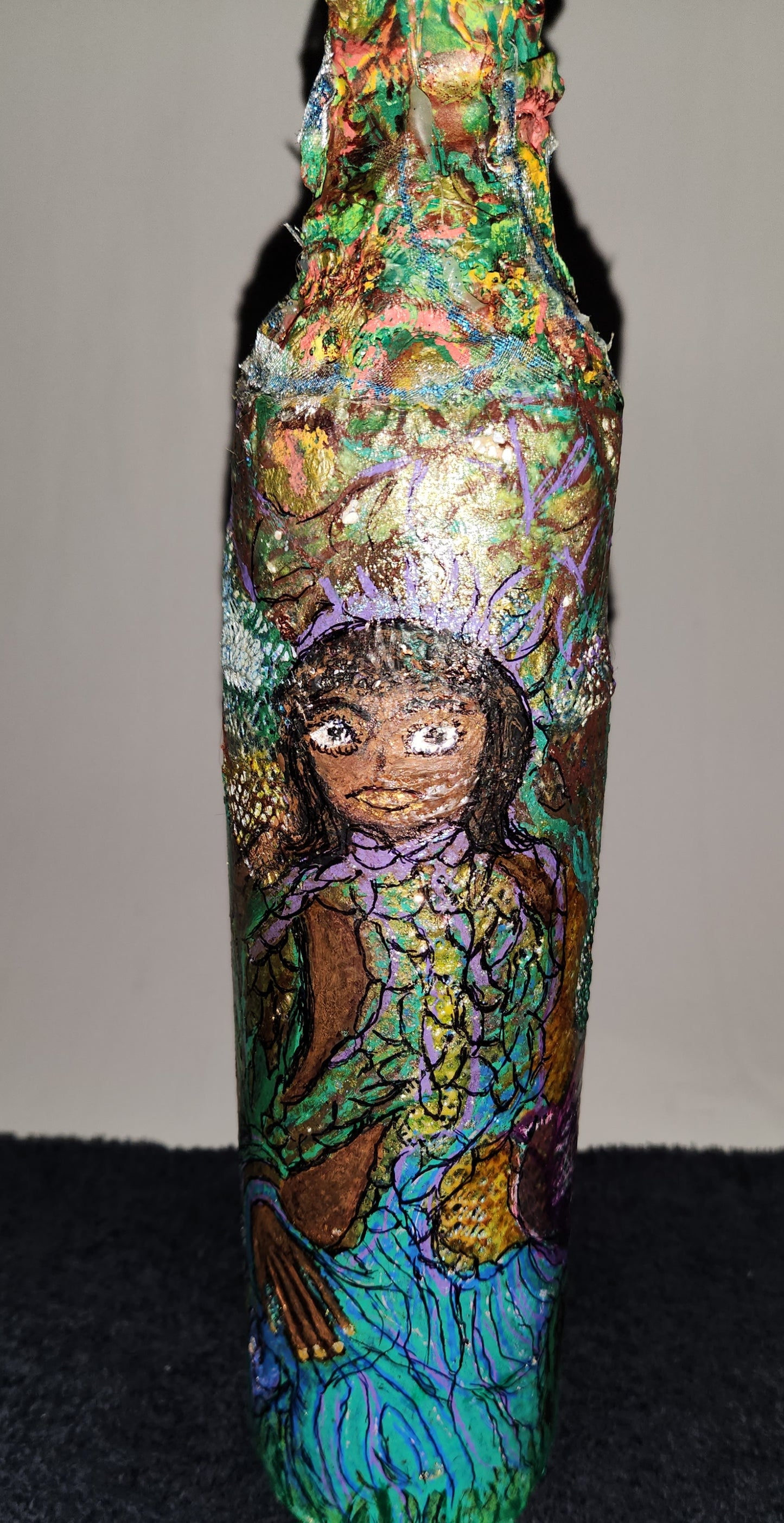 One of a kind battery operated decorative bottles