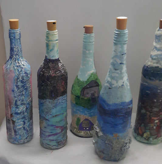 Summer Breeze: Ocean-Inspired Vases,  Centerpieces & Beach Bottles