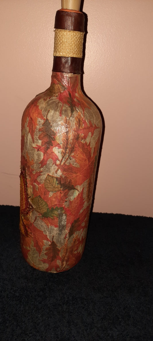 One of a kind battery operated decorative bottles