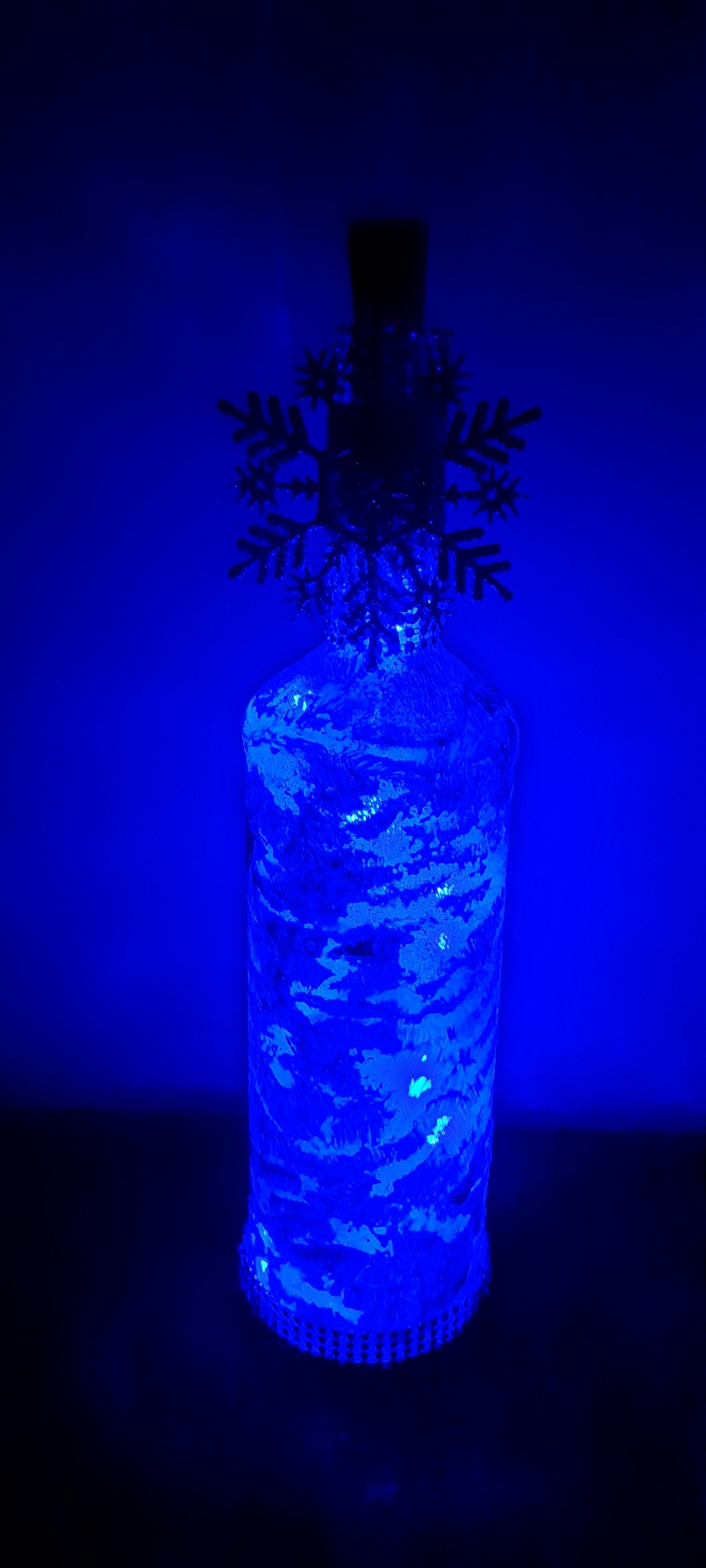 One of a kind battery operated decorative bottles